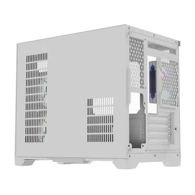 Darkflash Počítačová skříň Darflash FT418 + 6 ventilátorů aRGB (bílá)