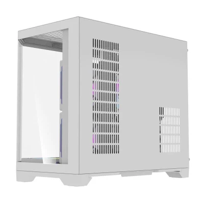 Darkflash Počítačová skříň Darflash FT418 + 6 ventilátorů aRGB (bílá)
