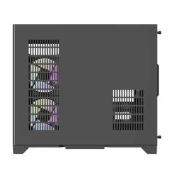 Darkflash Počítačová skříň Darflash FT418 + 6 ventilátorů aRGB (černá)