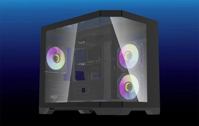 Darkflash Počítačová skříň Darflash FT418 + 6 ventilátorů aRGB (černá)