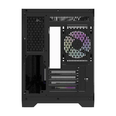 Darkflash Počítačová skříň Darflash FT418 + 6 ventilátorů aRGB (černá)