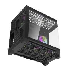 Darkflash Počítačová skříň Darflash FT418 + 6 ventilátorů aRGB (černá)