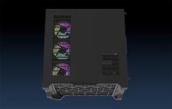 Darkflash Počítačová skříň Darflash FT418 PRO + 7 ventilátorů aRGB (černá)