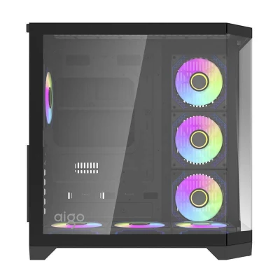 Darkflash Počítačová skrinka Darflash FT418 PRO + 7 ventilátorov aRGB (čierna)