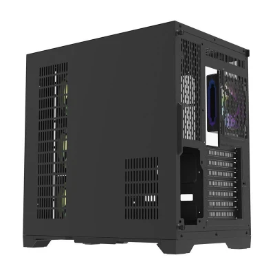 Darkflash Počítačová skrinka Darflash FT418 PRO + 7 ventilátorov aRGB (čierna)