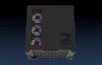 Darkflash Počítačová skrinka Darflash FT418 PRO + 7 ventilátorov aRGB (čierna)