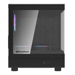 Darkflash Počítačová skříň DB330M + 3 ventilátory aRGB (černá)