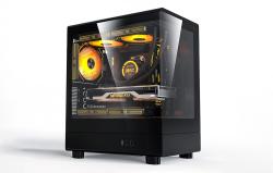 Darkflash Počítačová skříň DB330M + 3 ventilátory aRGB (černá)