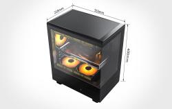 Darkflash Počítačová skříň DB330M + 3 ventilátory aRGB (černá)