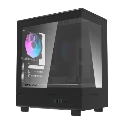 Darkflash DB330M černá počítačová skříň se 3 ventilátory