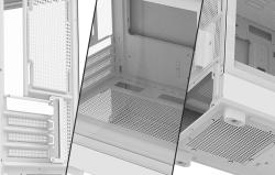 Darkflash Počítačová skrinka DB330M Mesh (biela)