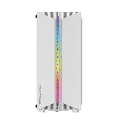 Darkflash Počítačová skříň DK151 LED se 3 ventilátory (bílá)