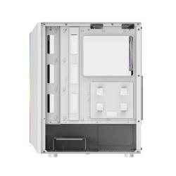 Darkflash Počítačová skříň DK151 LED se 3 ventilátory (bílá)