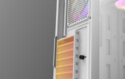 Darkflash Počítačová skříň DK151 LED se 3 ventilátory (bílá)