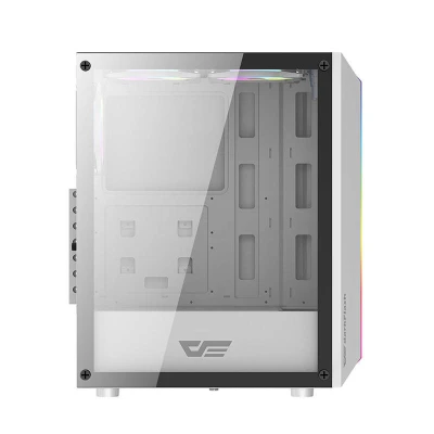 Darkflash Počítačová skrinka DK151 LED so 3 ventilátormi (biela)