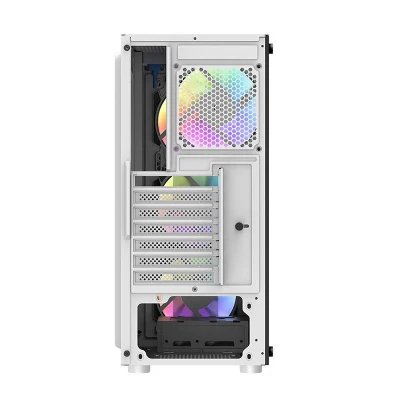 Darkflash Počítačová skrinka DK151 LED so 3 ventilátormi (biela)