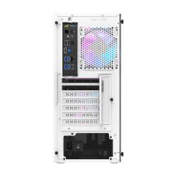 Darkflash Počítačová skříň DK351+ 4 ventilátory (bílá)