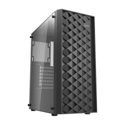 Darkflash Počítačová skříň DK351 + 4 ventilátory (černá)