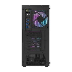 Darkflash Počítačová skříň DK351 + 4 ventilátory (černá)