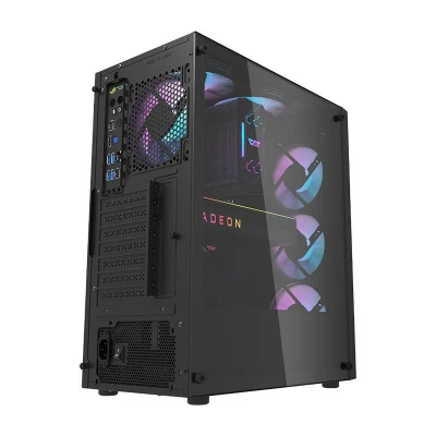 Darkflash Počítačová skříň DK351 + 4 ventilátory (černá)