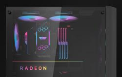 Darkflash Počítačová skříň DK351 + 4 ventilátory (černá)