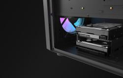 Darkflash Počítačová skříň DK351 + 4 ventilátory (černá)