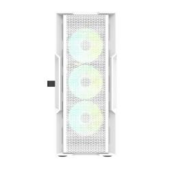 Darkflash Počítačová skříň DK431 + 4 ventilátory (bílá)