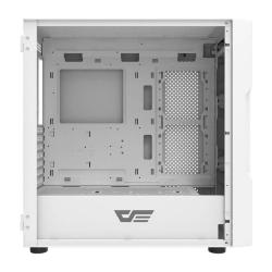 Darkflash Počítačová skříň DK431 + 4 ventilátory (bílá)
