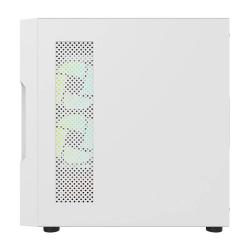 Darkflash Počítačová skříň DK431 + 4 ventilátory (bílá)