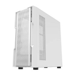 Darkflash Počítačová skříň DK431 + 4 ventilátory (bílá)