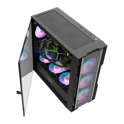 Darkflash Počítačová skříň DK431 Mesh (černá)