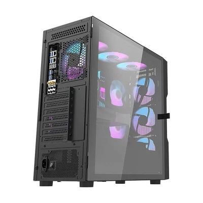 Darkflash Počítačová skrinka DK431 Mesh (čierna)