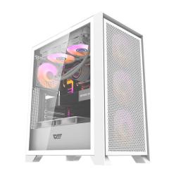 Darkflash Počítačová skříň DRX70 MESH + 4 ventilátory RGB (bílá)