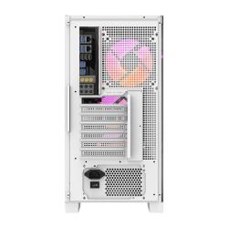 Darkflash Počítačová skříň DRX70 MESH + 4 ventilátory RGB (bílá)