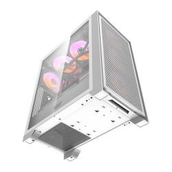 Darkflash Počítačová skříň DRX70 MESH + 4 ventilátory RGB (bílá)