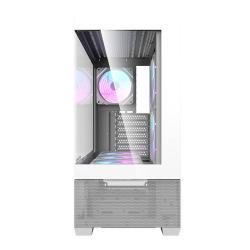 Darkflash Počítačová skříň DS900 AIR (bílá) + 7 ventilátorů ARGB