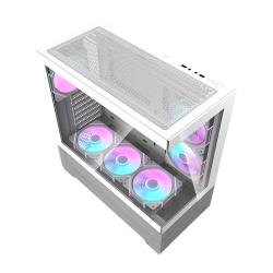 Darkflash Počítačová skříň DS900 AIR (bílá) + 7 ventilátorů ARGB