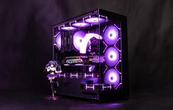 Darkflash Počítačová skříň DS900 (černá) + 7 ventilátorů ARGB