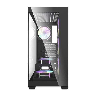 Darkflash Počítačová skříň DS900 (černá) + 7 ventilátorů ARGB
