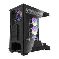 Darkflash Počítačová skříň DS900 (černá) + 7 ventilátorů ARGB