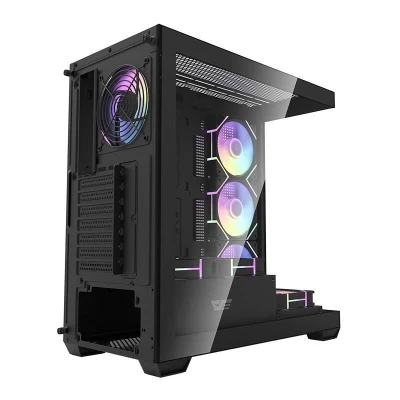 Darkflash Počítačová skříň DS900 (černá) + 7 ventilátorů ARGB