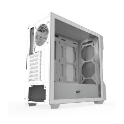 Darkflash Počítačová skříň DS900 Mesh bez ventilátorů (bílá)