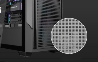 Darkflash Počítačová skrinka DS900 Mesh bez ventilátorov (biela)