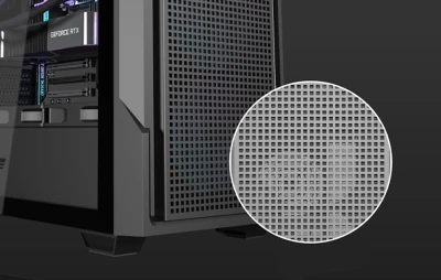 Darkflash Počítačová skrinka DS900 Mesh bez ventilátorov (čierna)