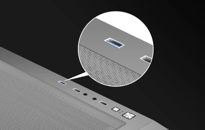 Darkflash Počítačová skrinka DS900 Mesh bez ventilátorov (čierna)