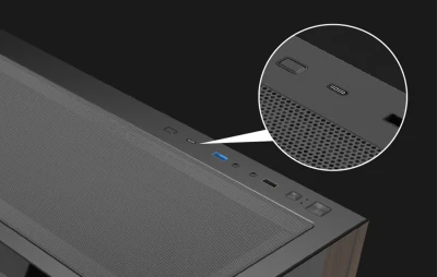 Darkflash Počítačová skříň DS900W bez ventilátorů (bílá)