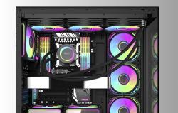 Darkflash Počítačová skříň DS900W bez ventilátorů (černá)