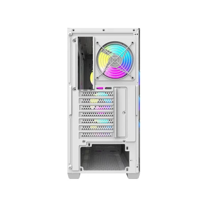 Darkflash DS900WD ATX bílá počítačová skříň se 4 ventilátory