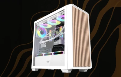 Darkflash DS900WD ATX bílá počítačová skříň se 4 ventilátory