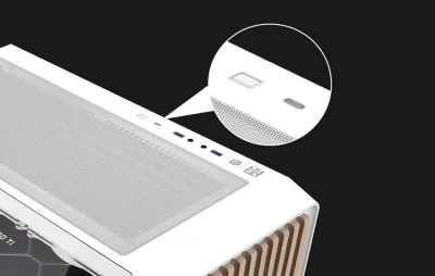 Darkflash DS900WD ATX bílá počítačová skříň se 4 ventilátory